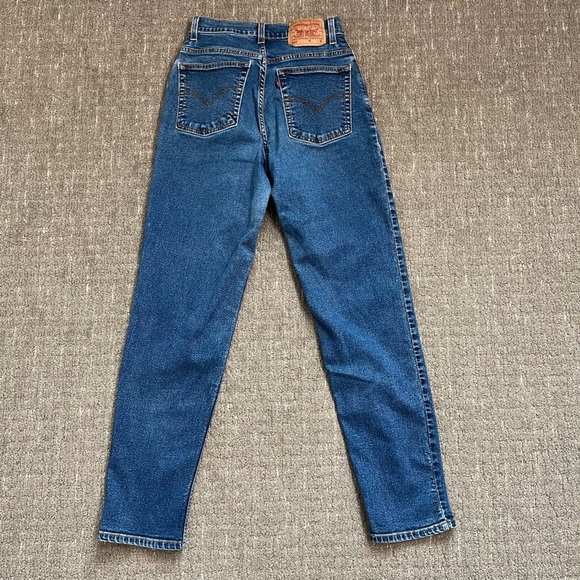 Vintage Levi’s 550 Relaxed Fit Tapered Leg 90’s Jean Medium Wash Size 8 Mis - Picture 5 of 7